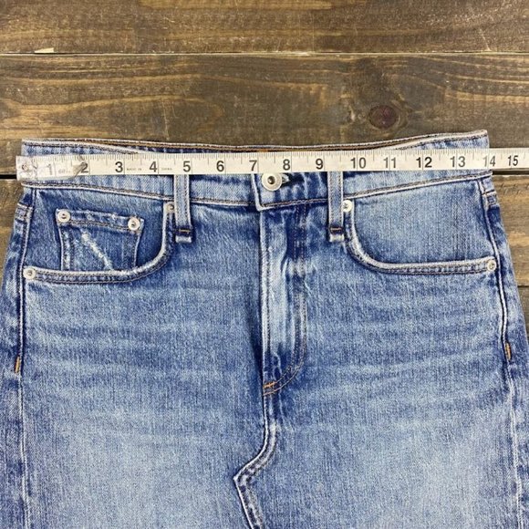 rag & bone NEW YORK Women's Blue Jean Denim Skirt Size 26 - Picture 6 of 9